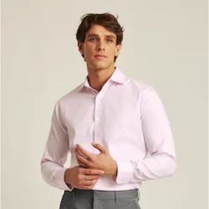 Bonobos Jetsetter tailored fit Stretch Shirt on Rose Pink